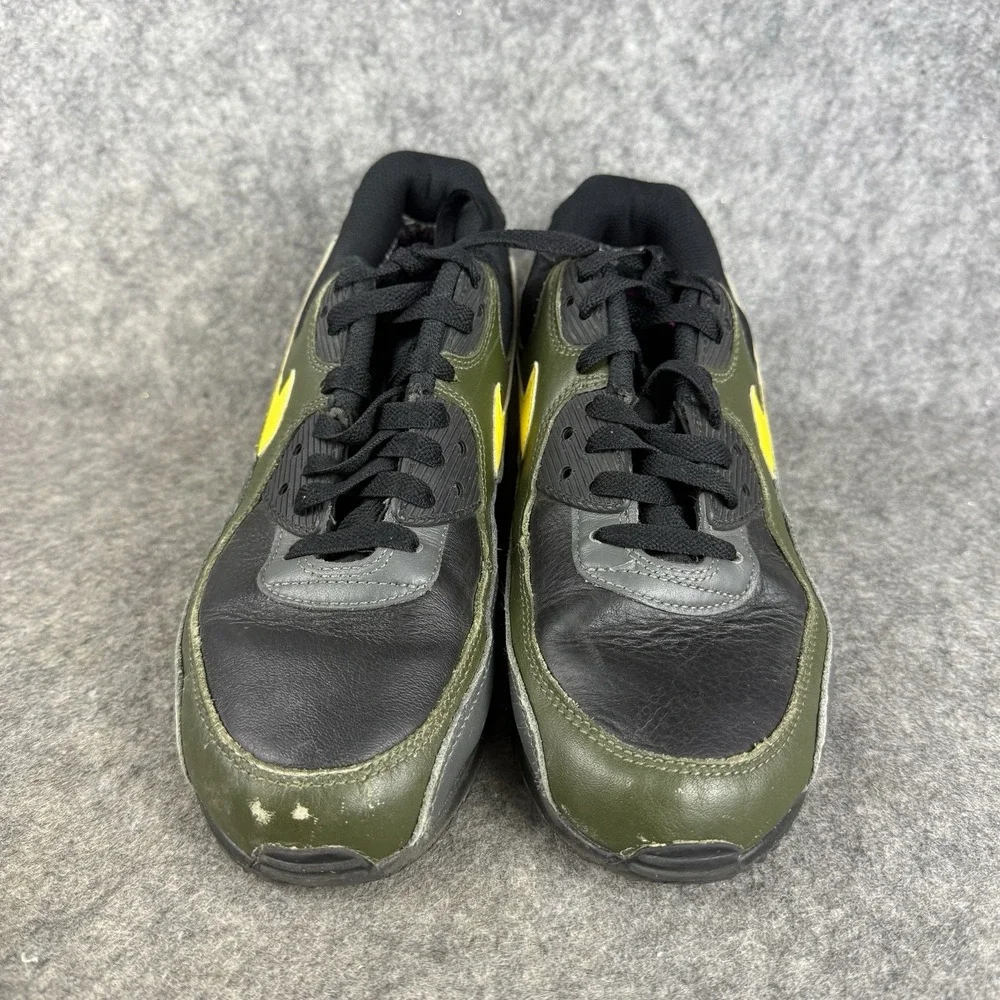 Nike Sz 7.5 Air Max 90 GTX Gore-Tex Black Tour Yellow‎ Cargo Khaki DJ9779-001